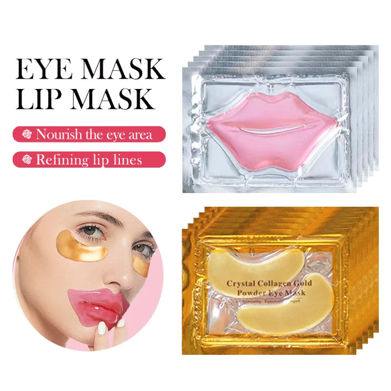 Golden Collagen Eye & Lip Mask Set